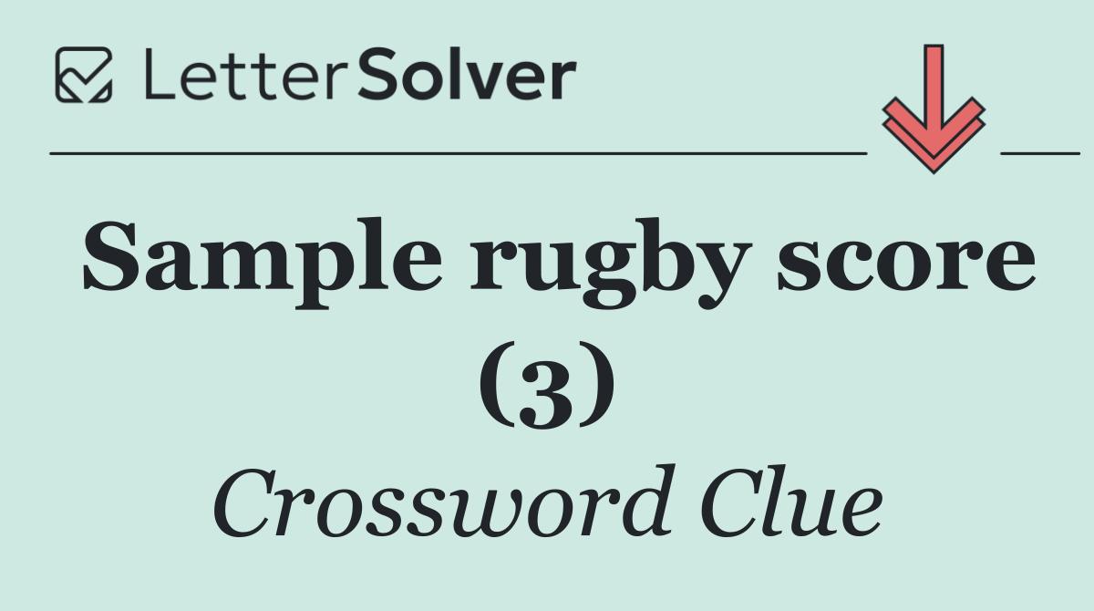 Sample rugby score (3)