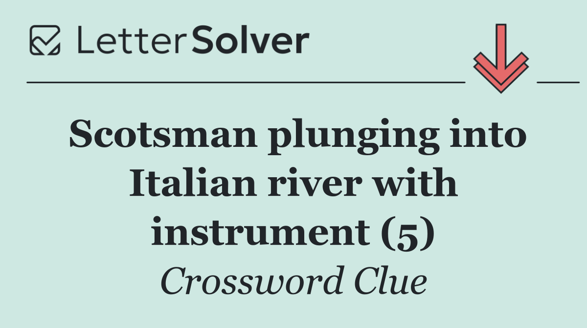 Scotsman plunging into Italian river with instrument (5)
