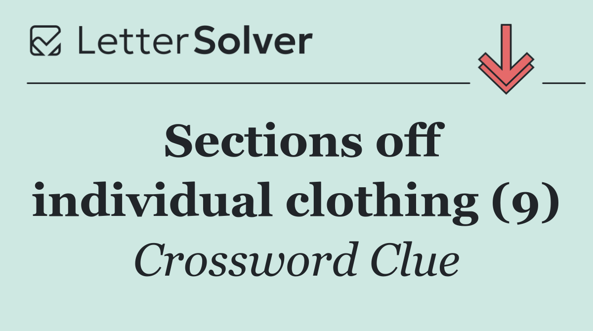Sections off individual clothing (9)