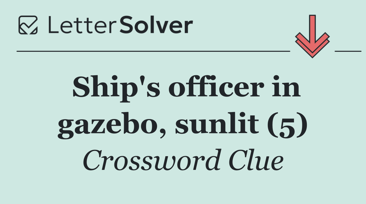 Ship's officer in gazebo, sunlit (5)
