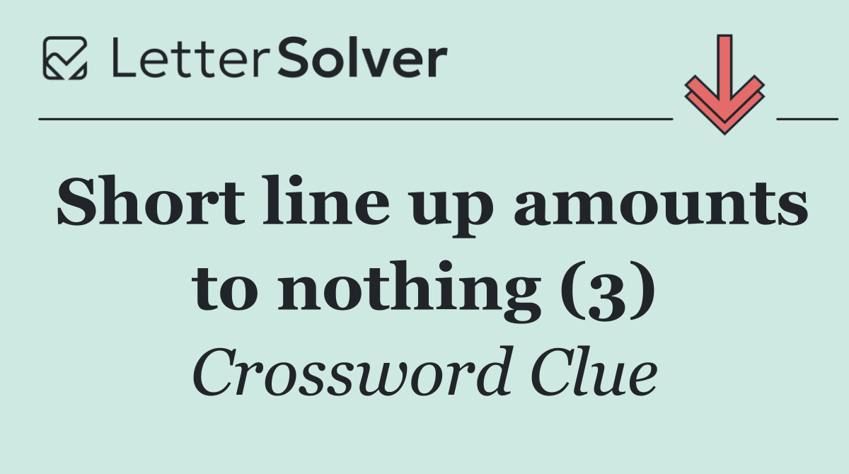 Short line up amounts to nothing (3)
