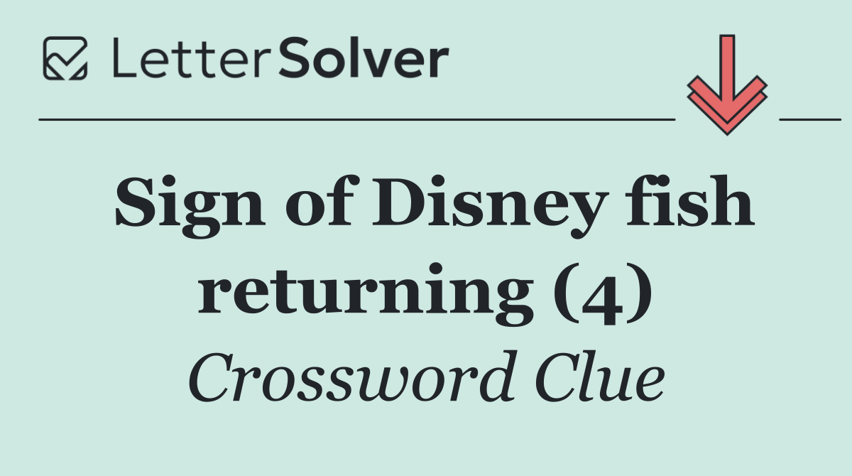 Sign of Disney fish returning (4)