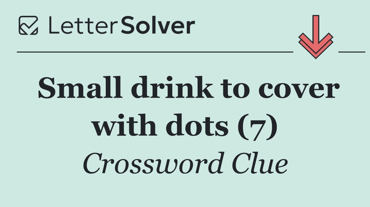 Small drink to cover with dots (7)