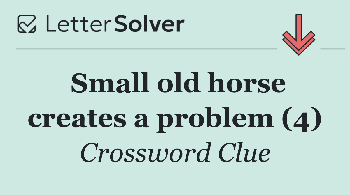 Small old horse creates a problem (4)