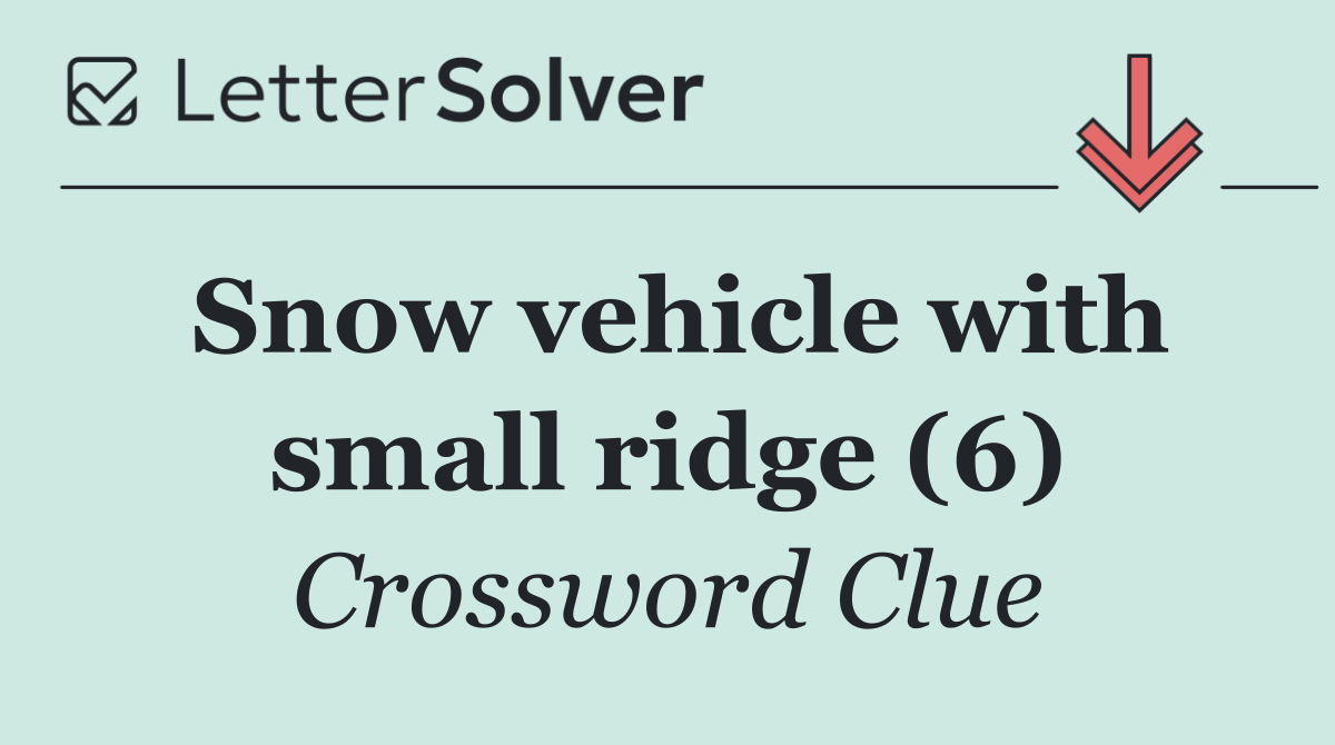 Snow vehicle with small ridge (6)