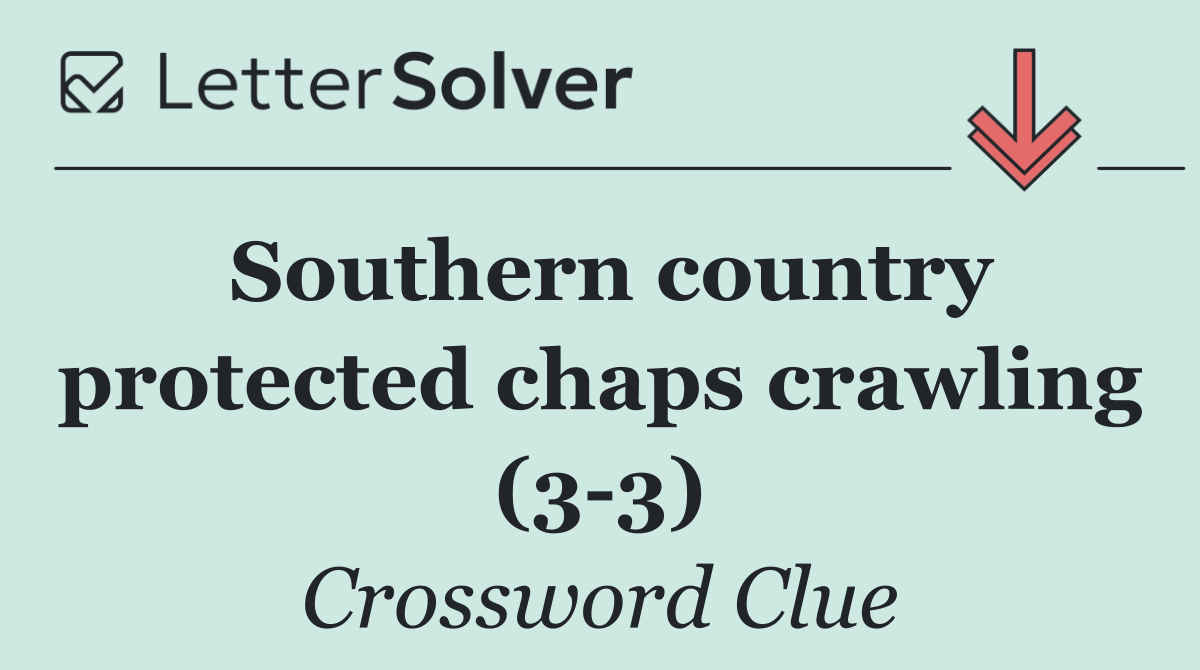 Southern country protected chaps crawling (3 3)