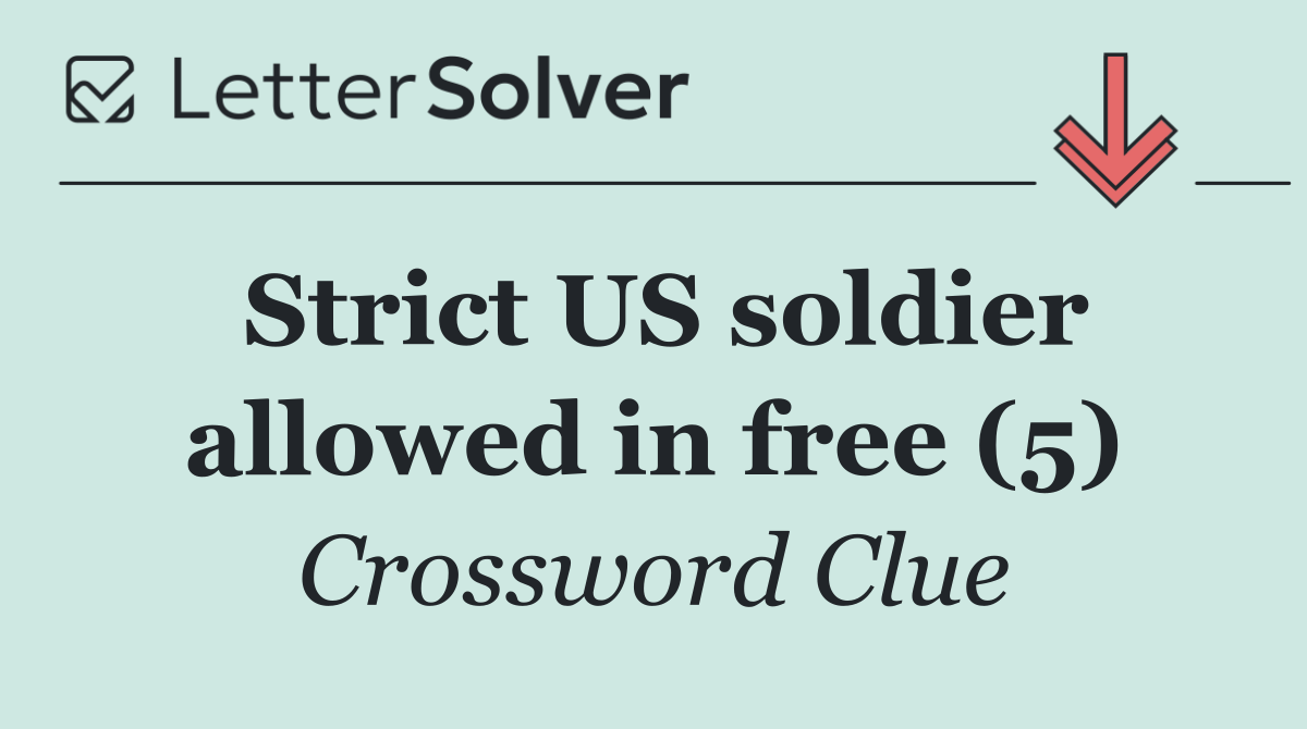 Strict US soldier allowed in free (5)