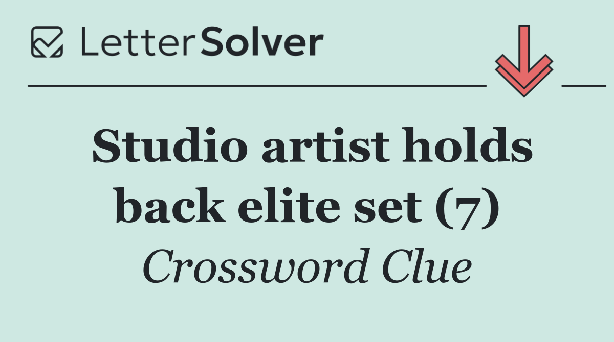 Studio artist holds back elite set (7)