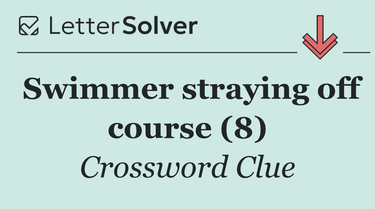 Swimmer straying off course (8)