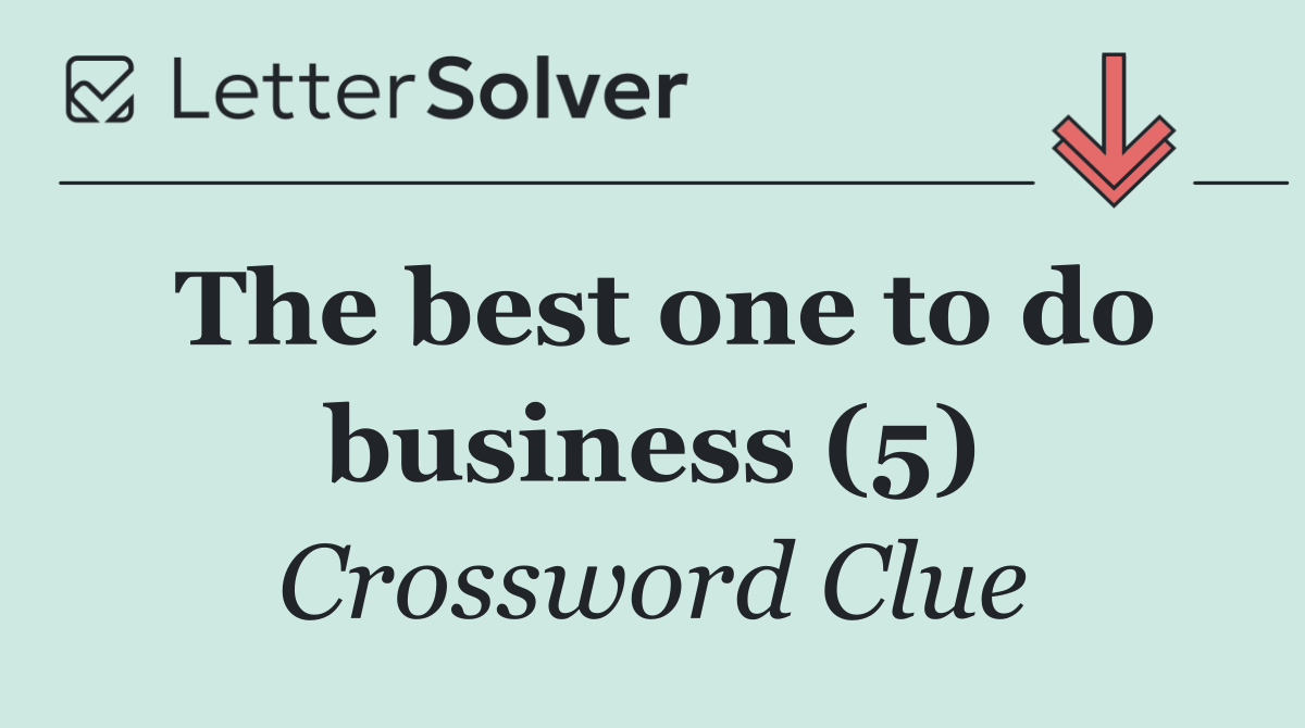 The best one to do business (5)