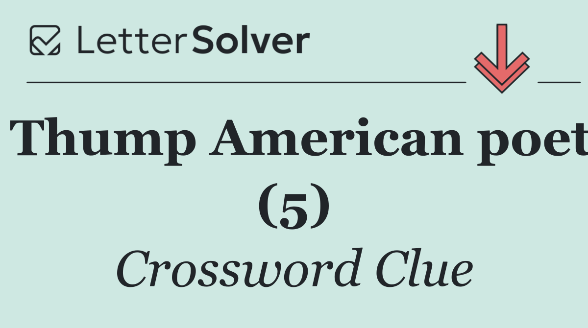 Thump American poet (5)