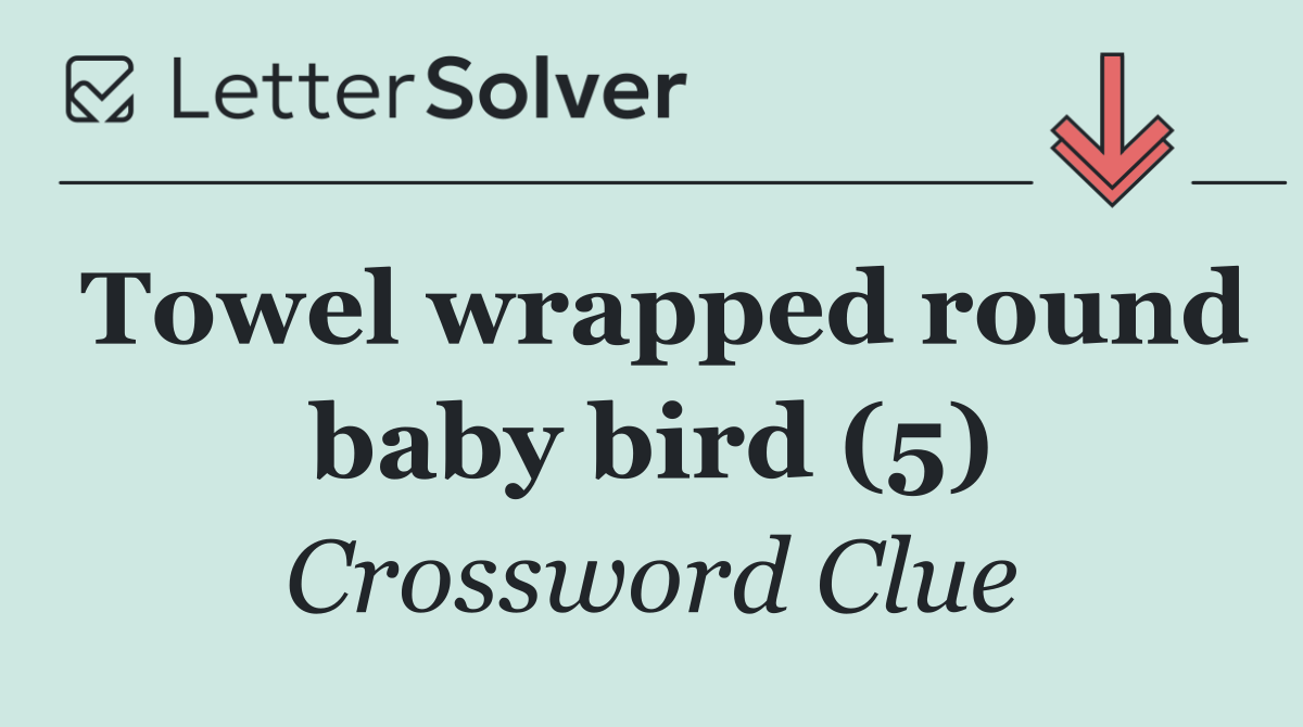 Towel wrapped round baby bird (5)