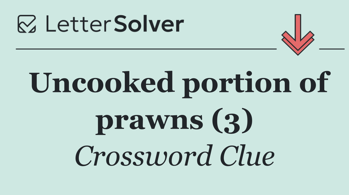 Uncooked portion of prawns (3)