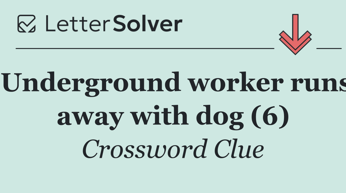 Underground worker runs away with dog (6)