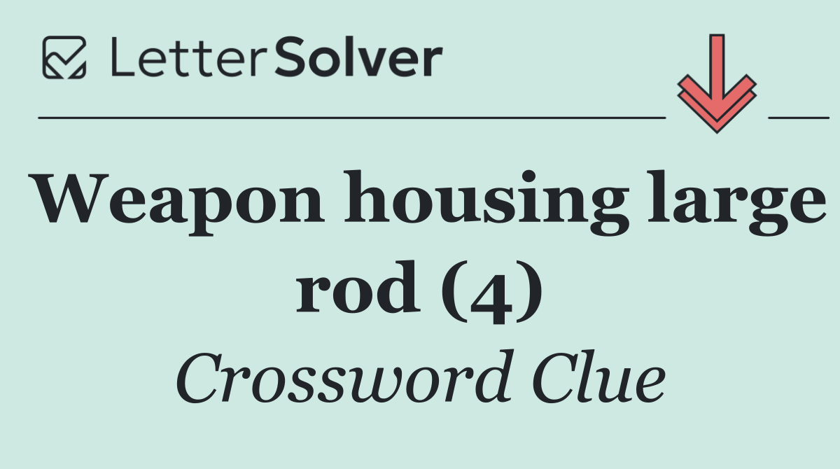 Weapon housing large rod (4)