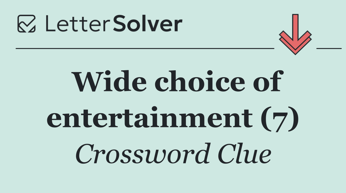 Wide choice of entertainment (7)