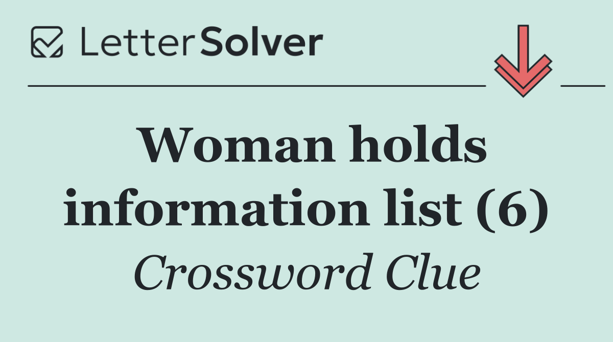 Woman holds information list (6)
