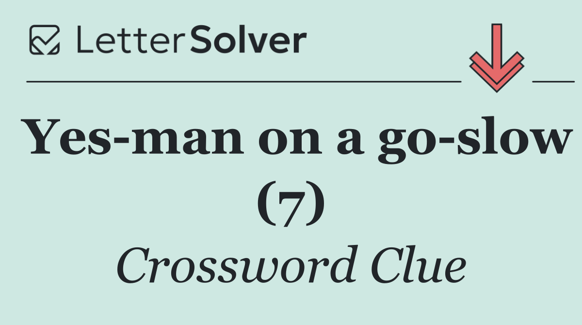 Yes man on a go slow (7)