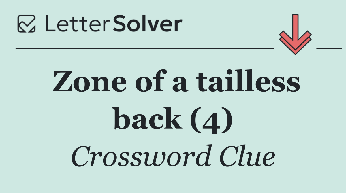 Zone of a tailless back (4)