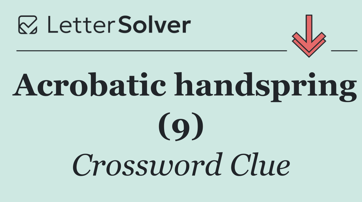 Acrobatic handspring (9)