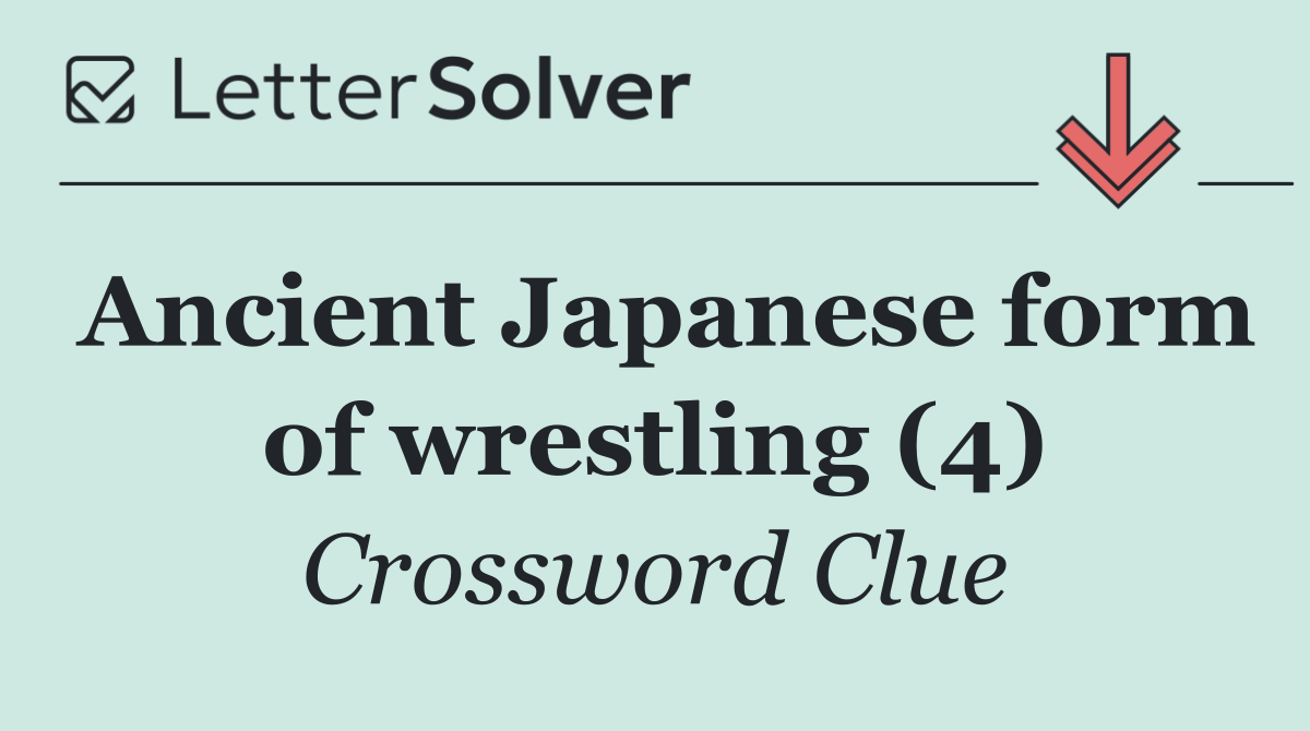 Ancient Japanese form of wrestling (4)