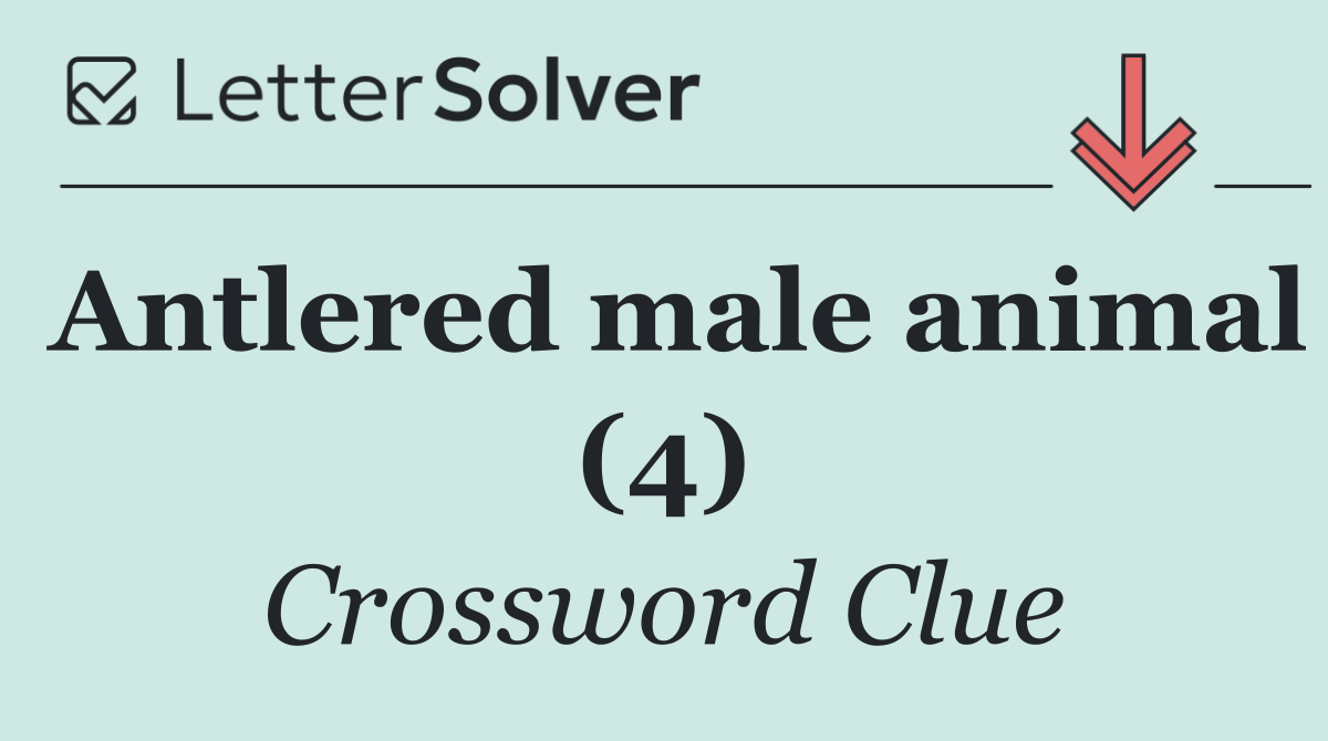 Antlered male animal (4)