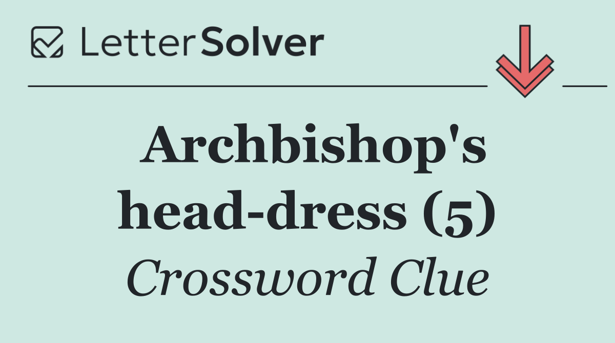 Archbishop's head dress (5)