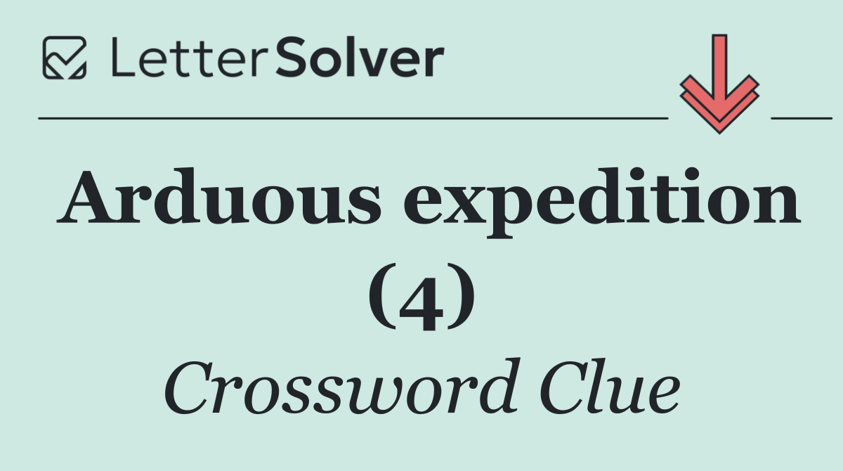 Arduous expedition (4)