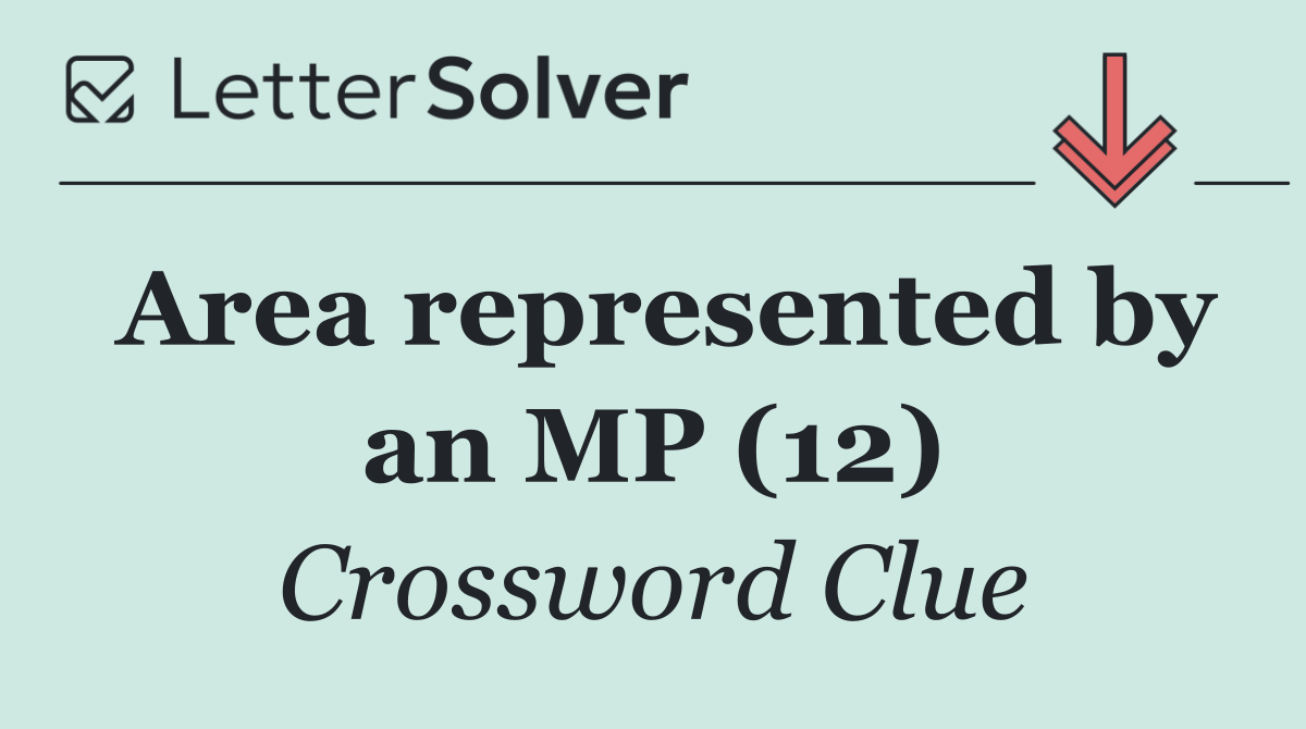 Area represented by an MP (12)