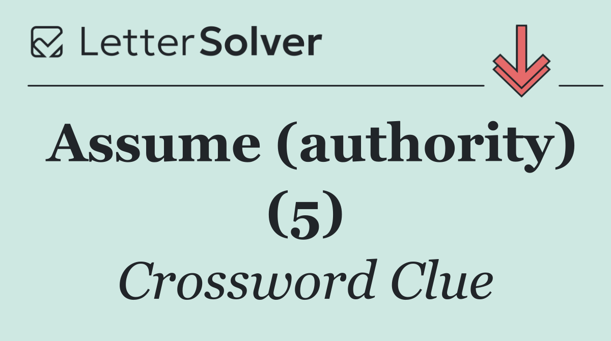 Assume (authority) (5)