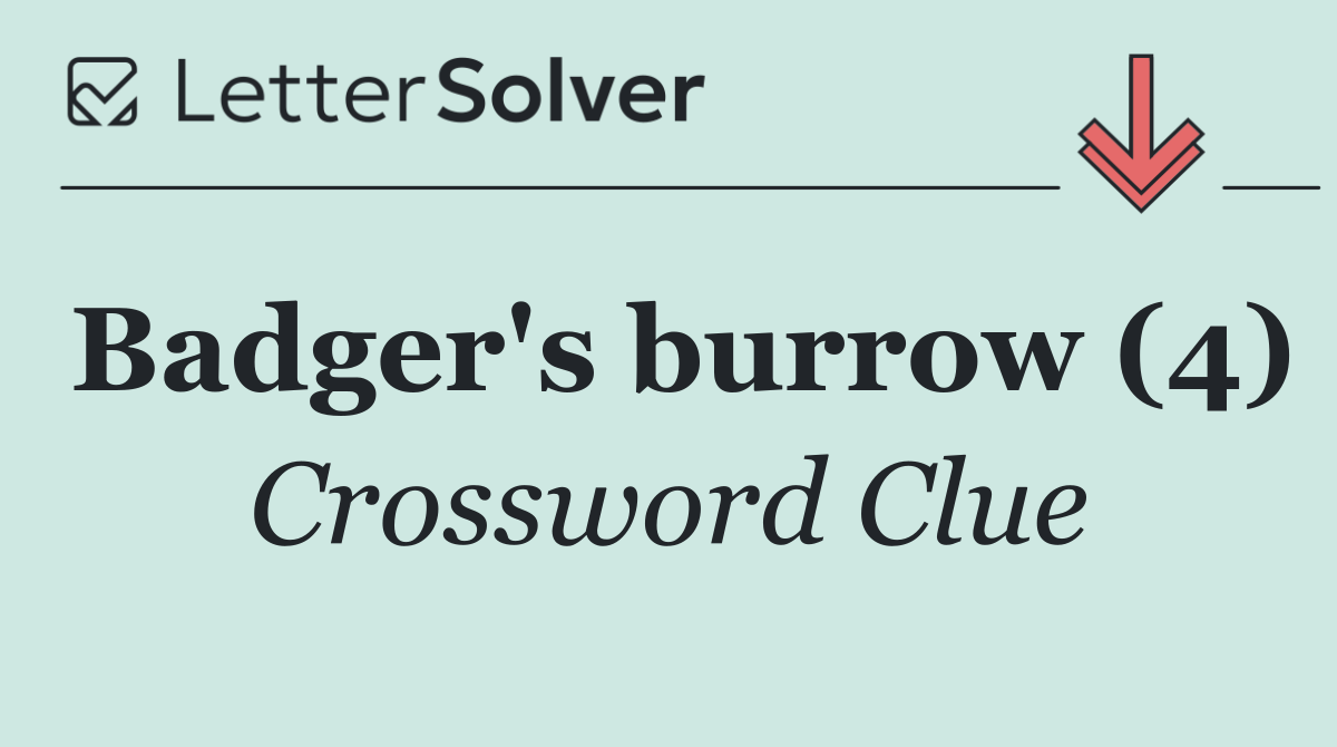 Badger's burrow (4)
