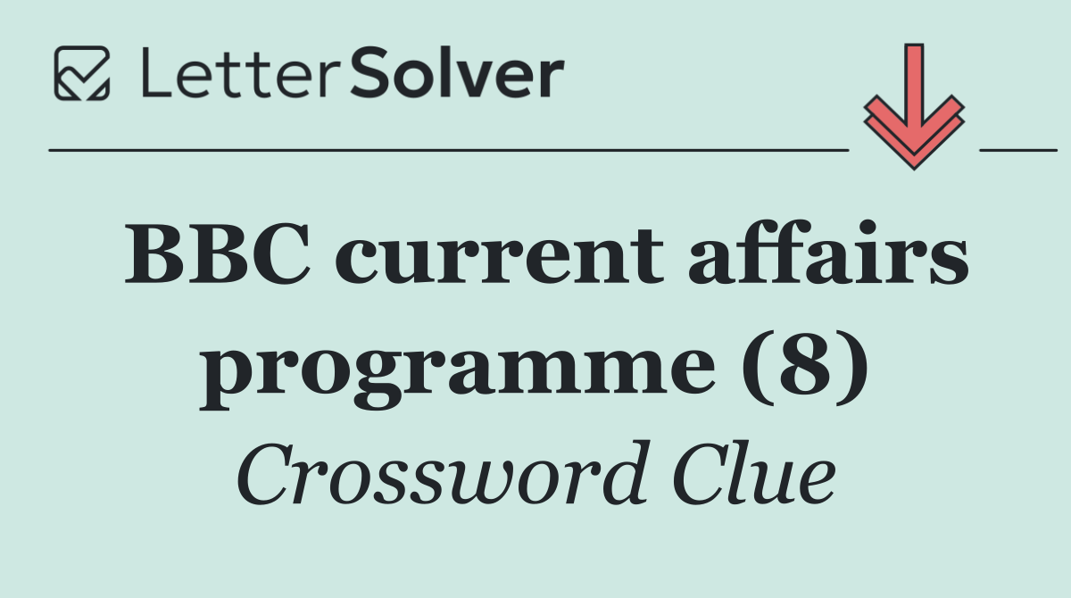 BBC current affairs programme (8)