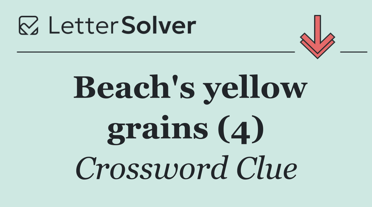 Beach's yellow grains (4)