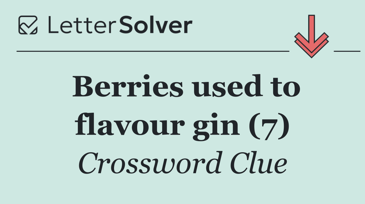 Berries used to flavour gin (7)
