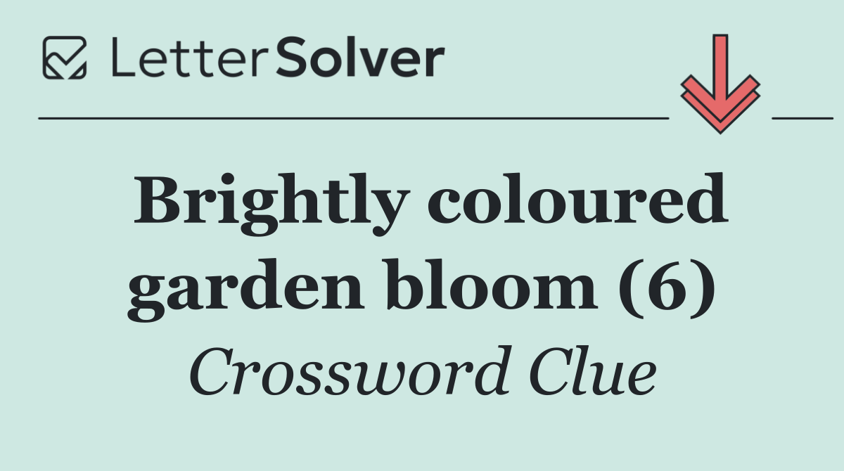 Brightly coloured garden bloom (6)