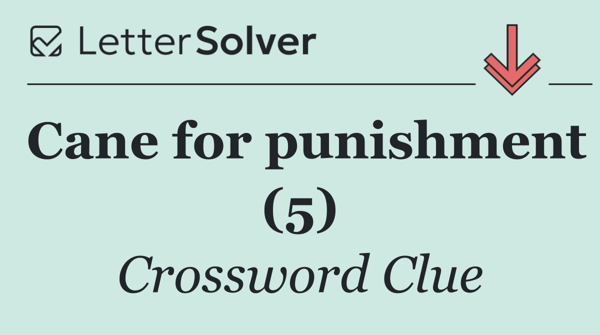 Cane for punishment (5)