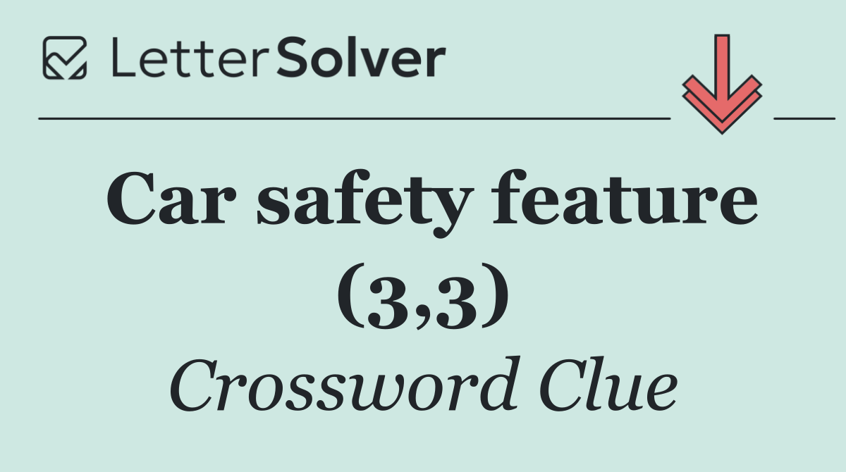 Car safety feature (3,3)