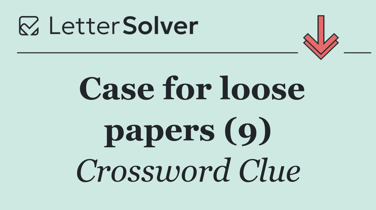 Case for loose papers (9)
