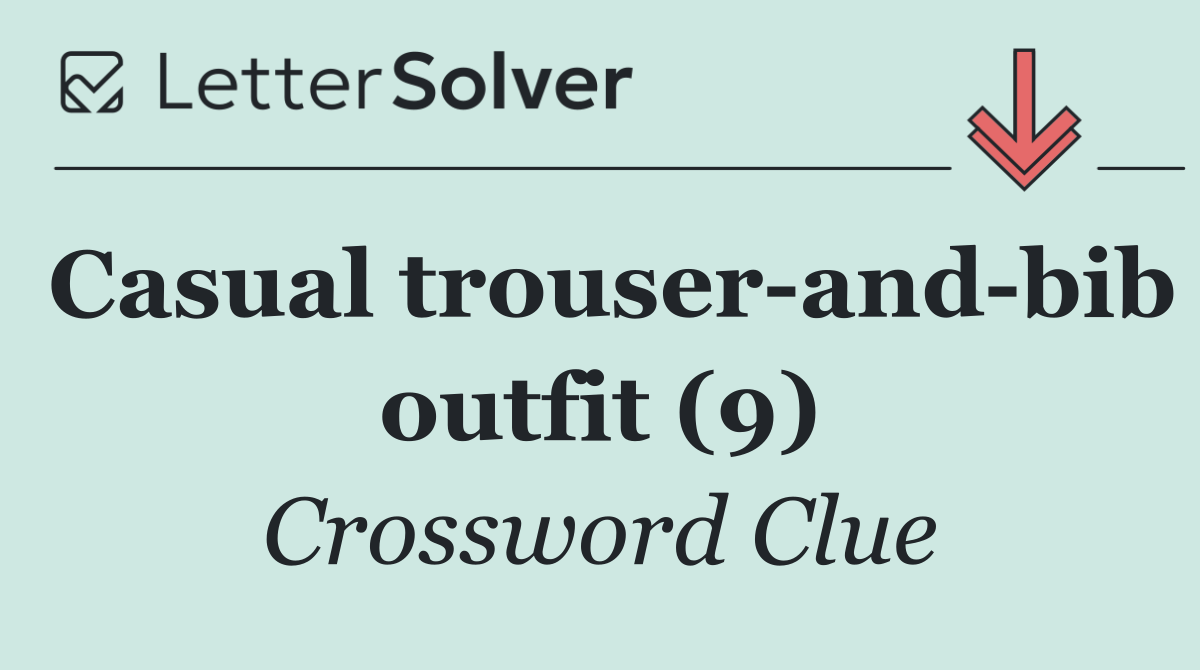 Casual trouser and bib outfit (9)