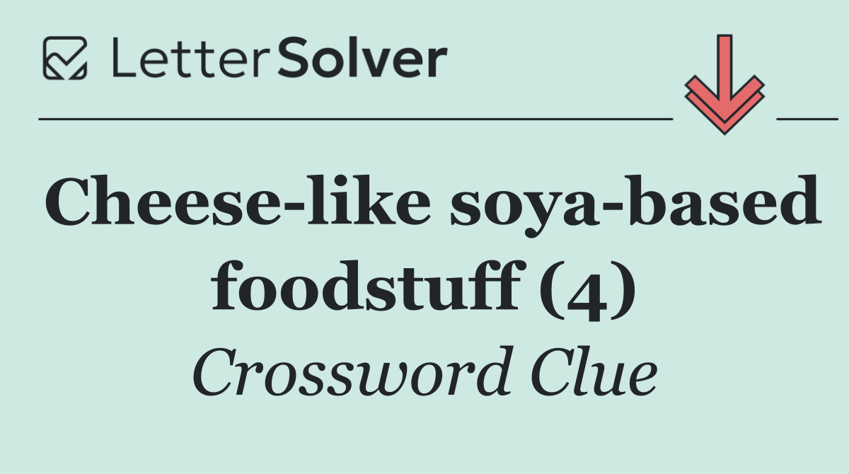 Cheese like soya based foodstuff (4)