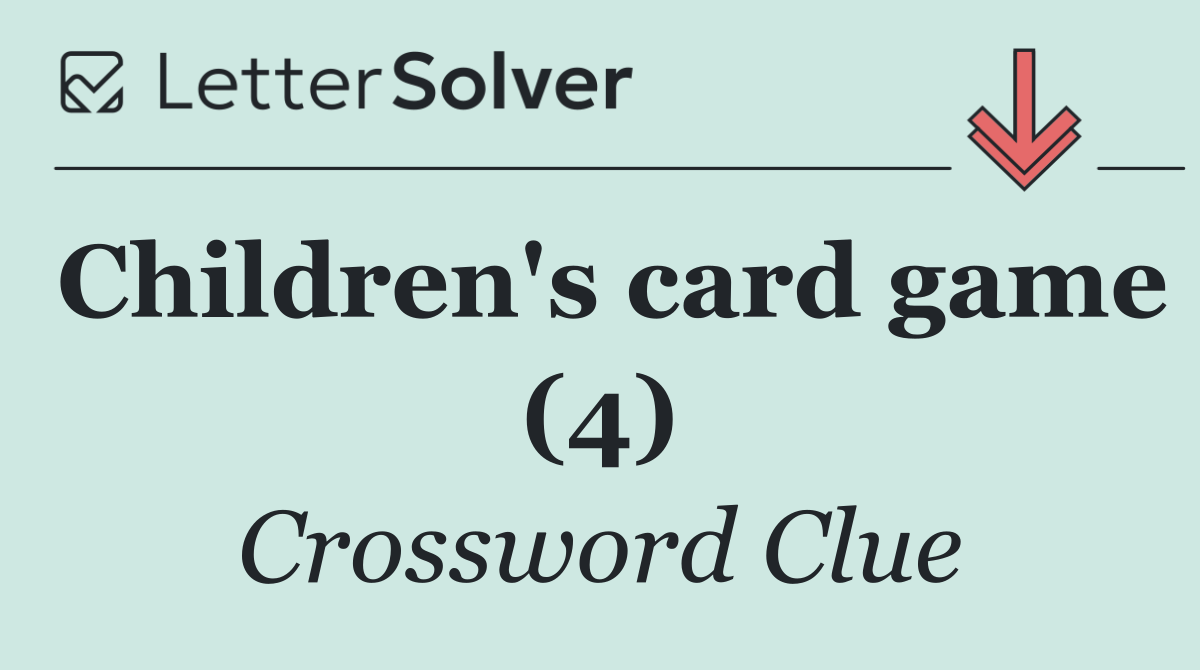 Children's card game (4)