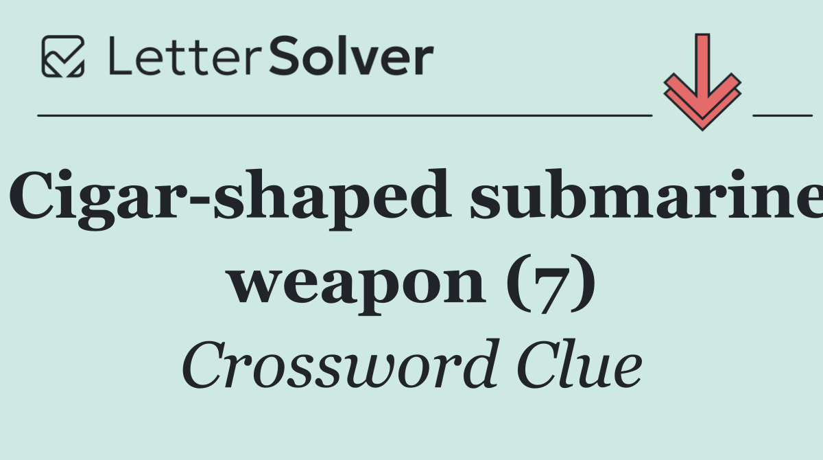 Cigar shaped submarine weapon (7)