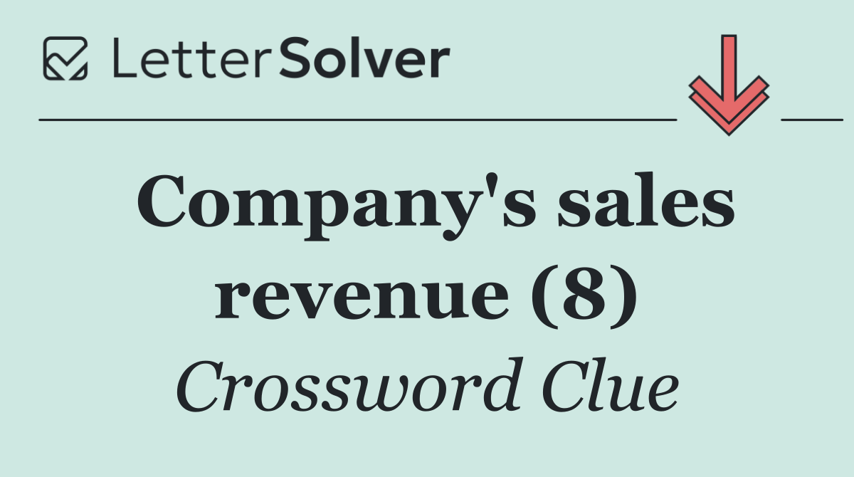 Company's sales revenue (8)