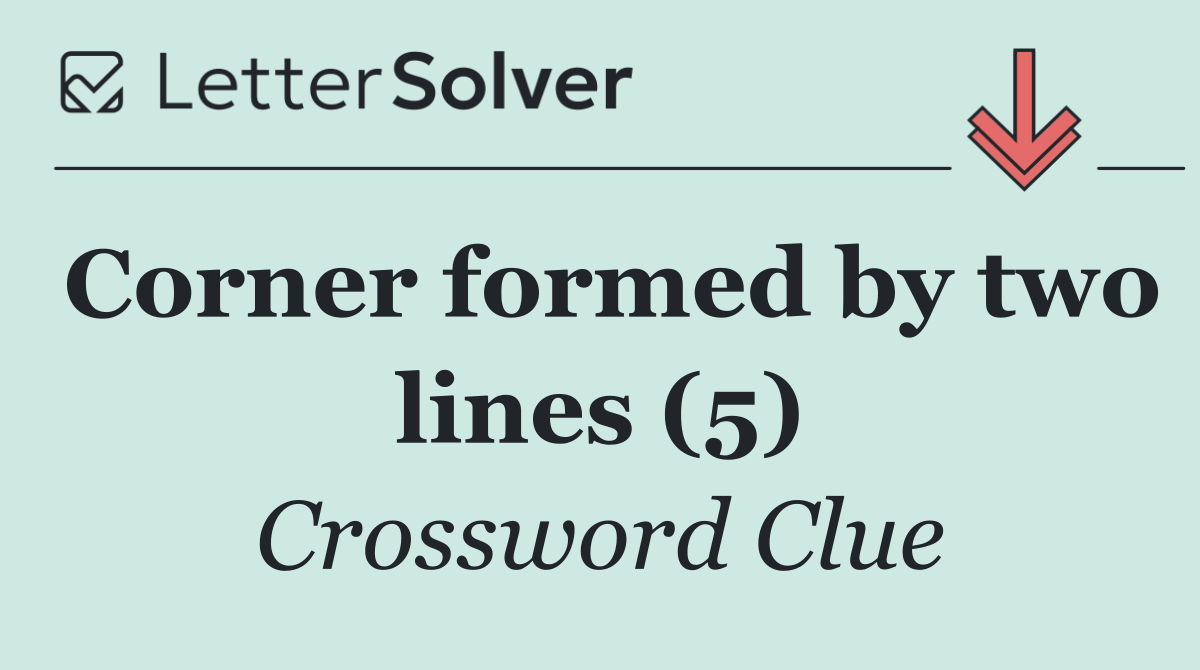 Corner formed by two lines (5)