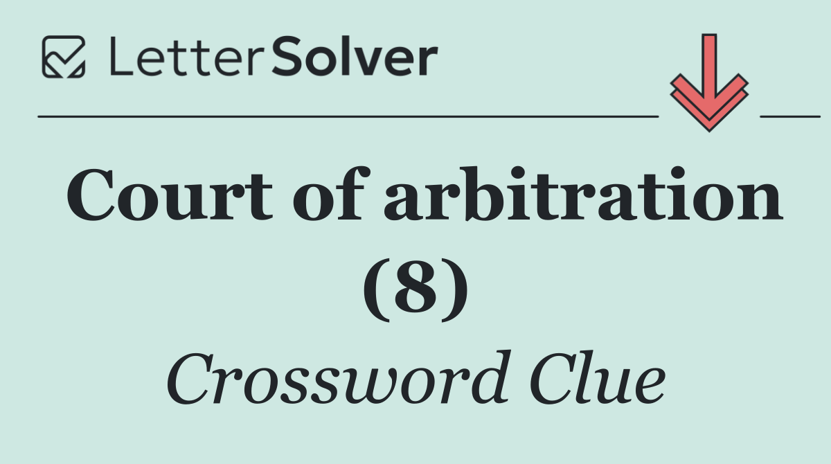 Court of arbitration (8)