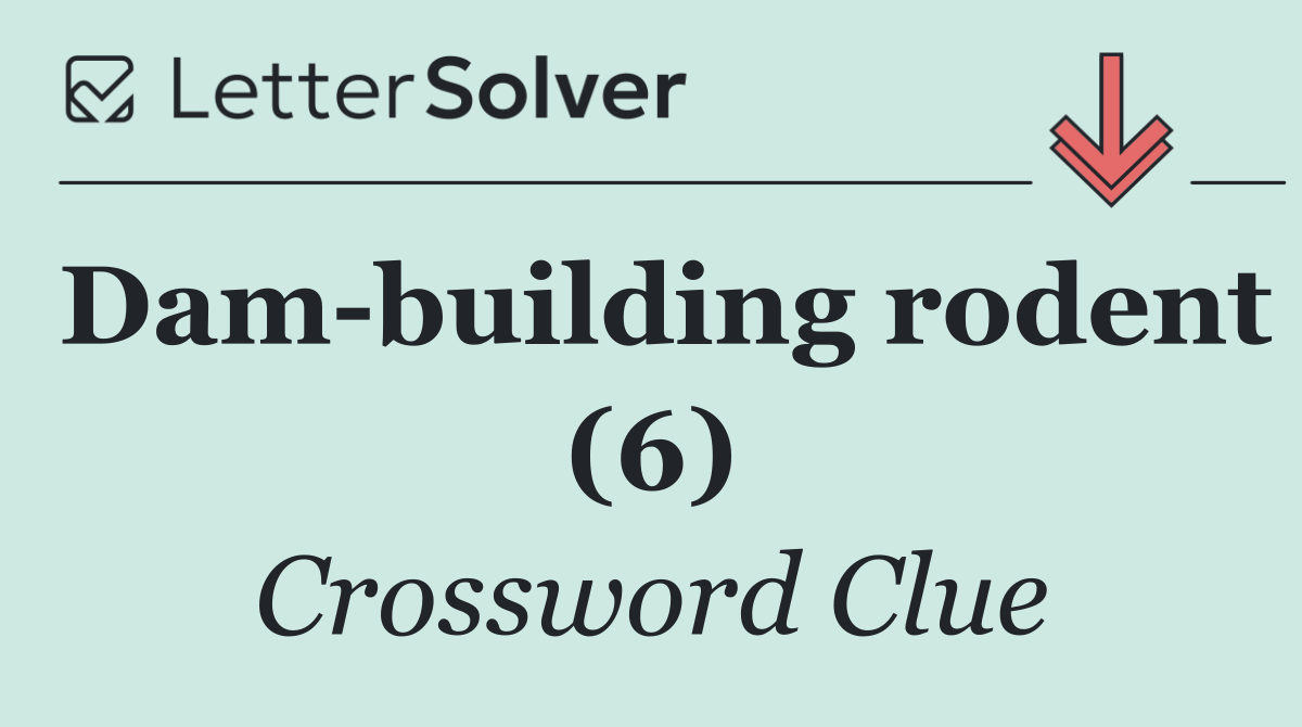 Dam building rodent (6)