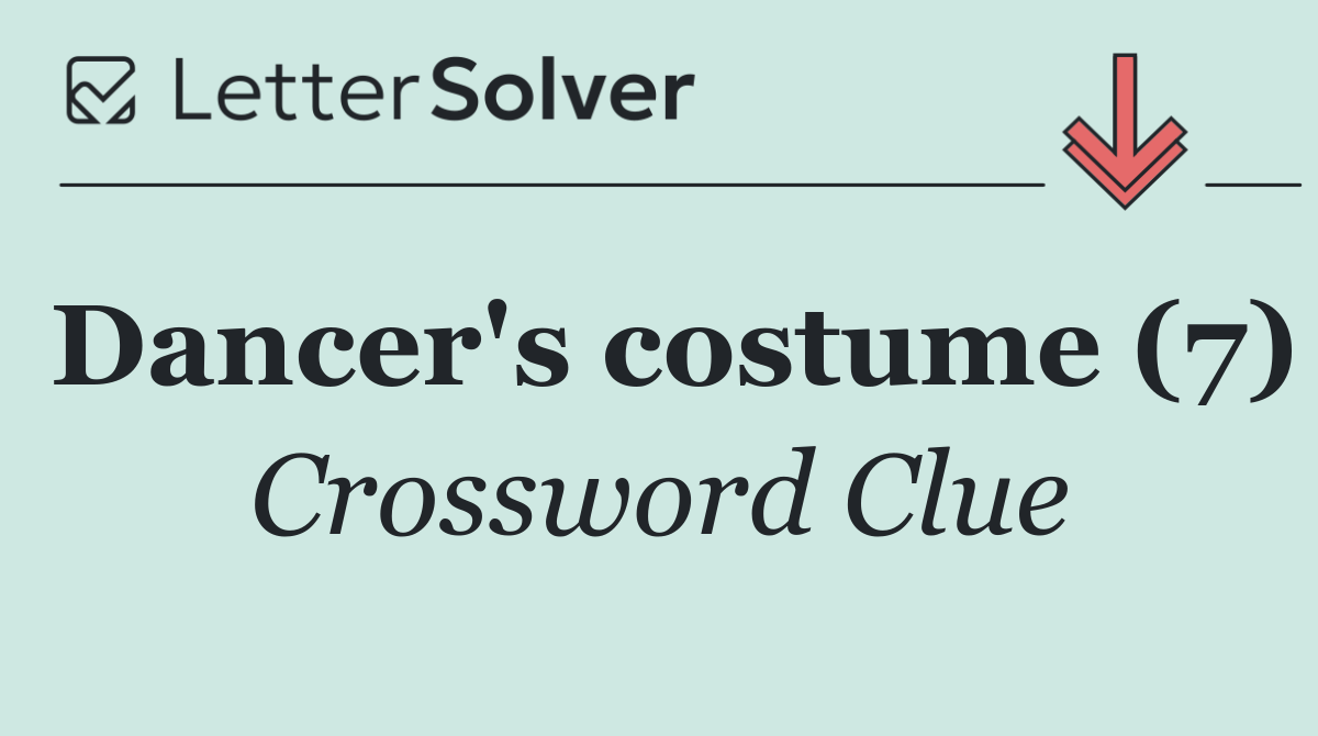 Dancer's costume (7)