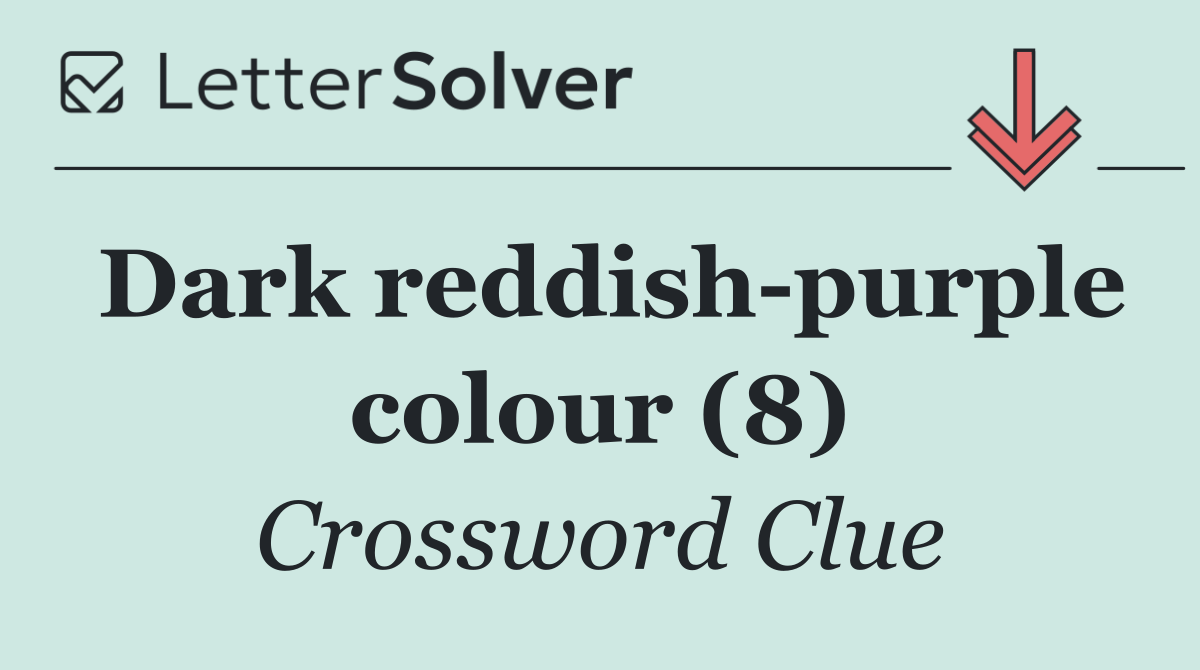 Dark reddish purple colour (8)