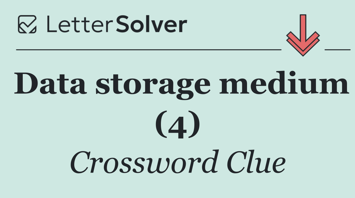 Data storage medium (4)