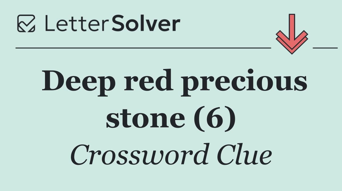 Deep red precious stone (6)